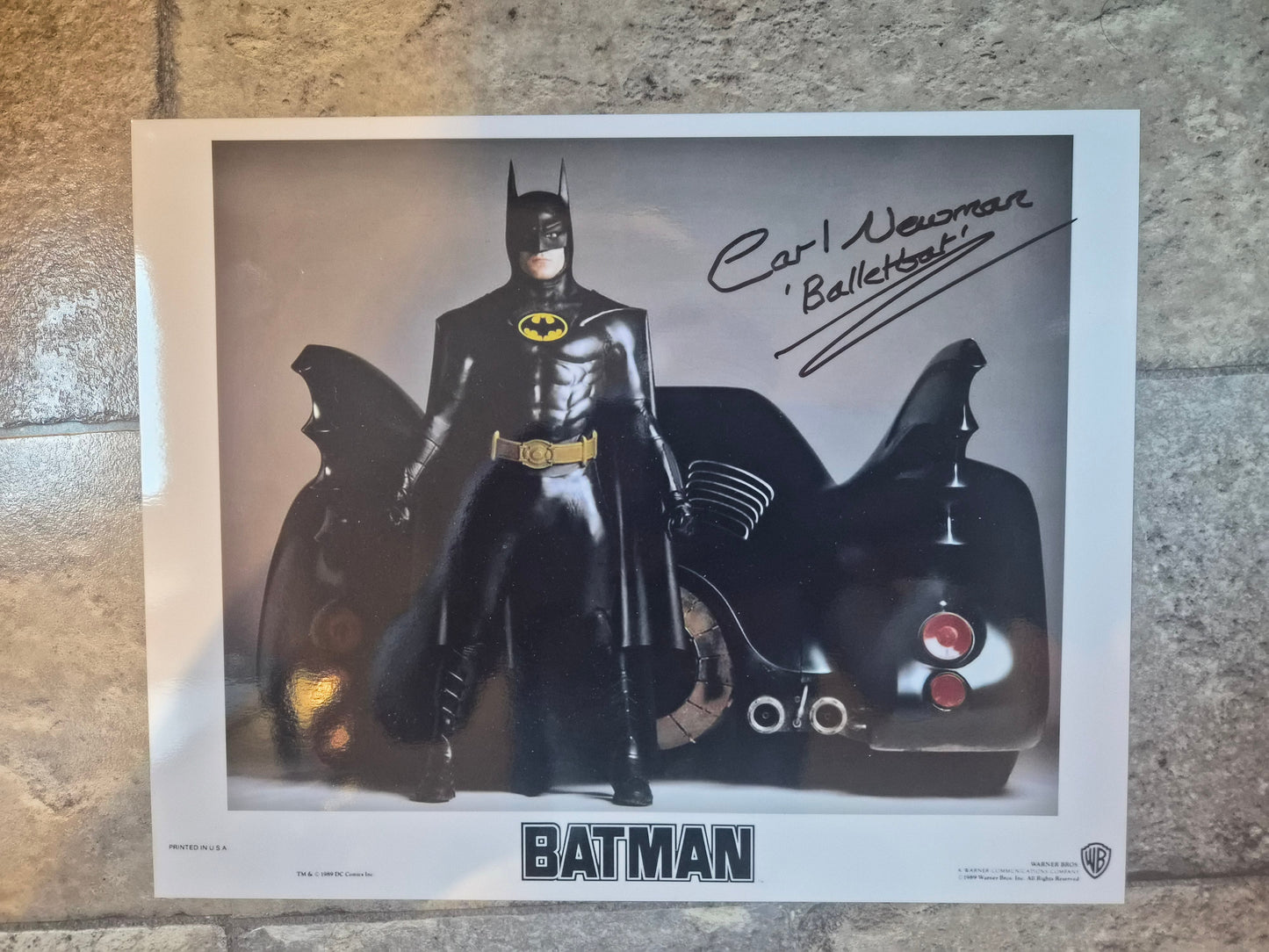 Carl Newman Batman 89 Movement Double Signed Autograph