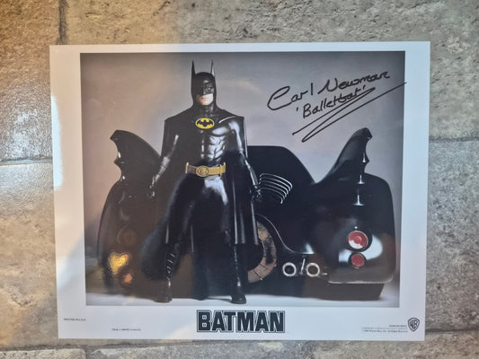Carl Newman Batman 89 Movement Double Signed Autograph