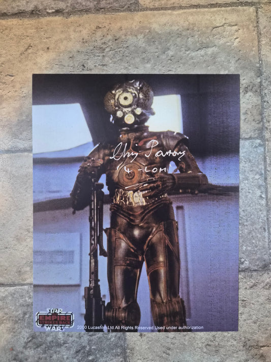 Chris Parsons 4-Lom Signed Autograph