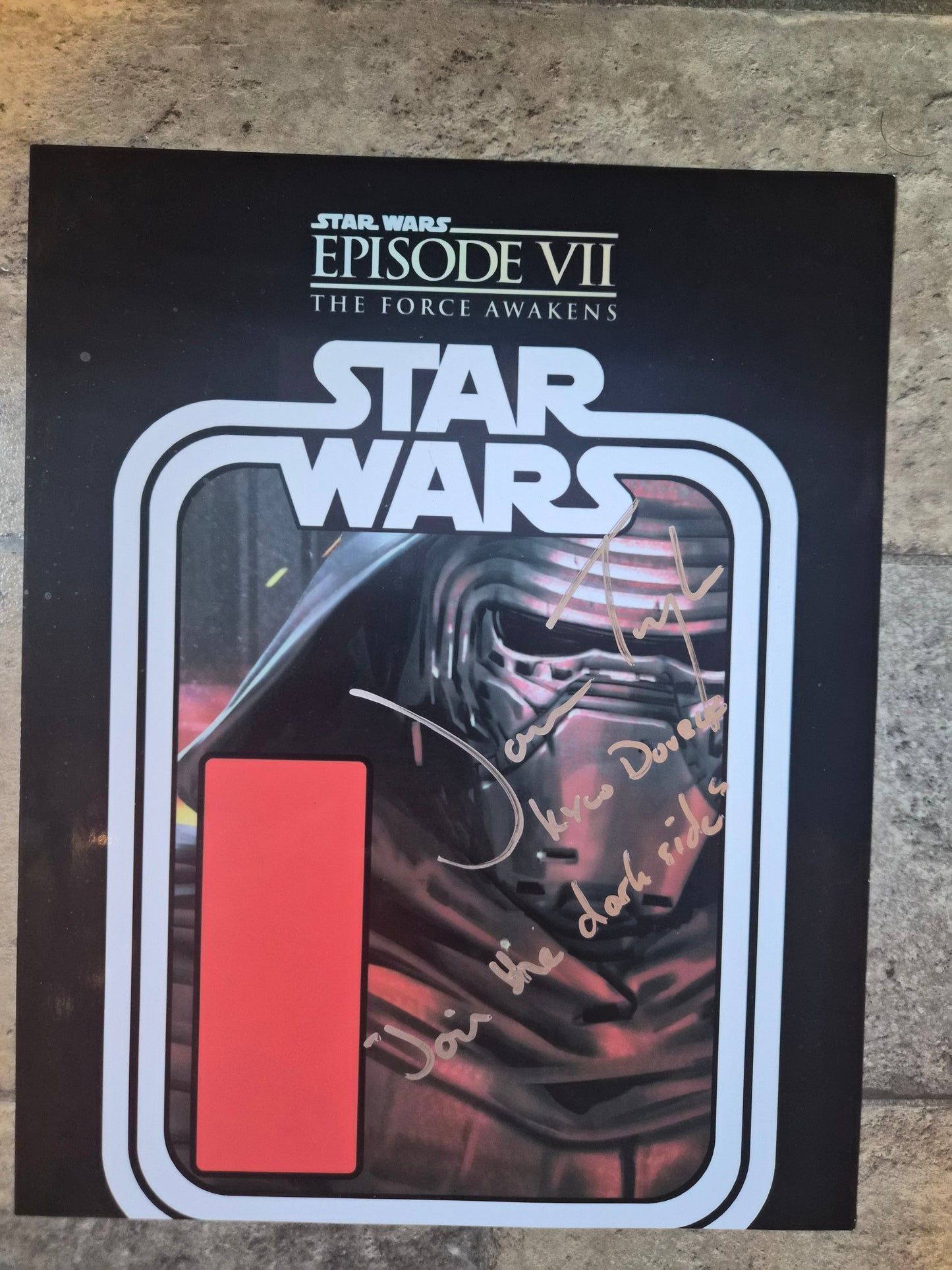 James Taylor - Kylo Ren Stand In Double Autograph